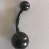 Siyah Göbek Piercing