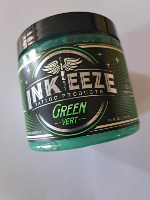 Ink Eeze Green Glide Tattoo Ointment 16 oz