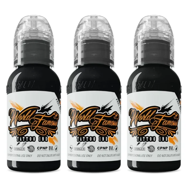3 Bottle Greywash Set – World Famous Ink Dövme Boyası – 1 oz