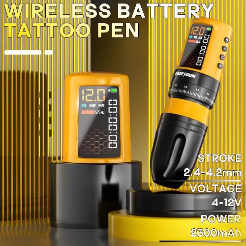 POSEIDON HM144 Wireless Tattoo Machine - Görsel 3