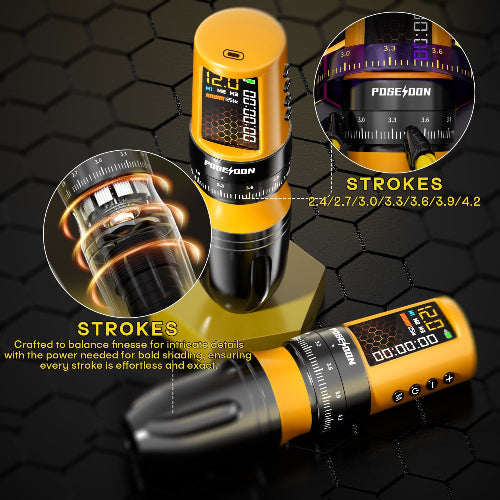 POSEIDON HM144 Wireless Tattoo Machine - Görsel 4